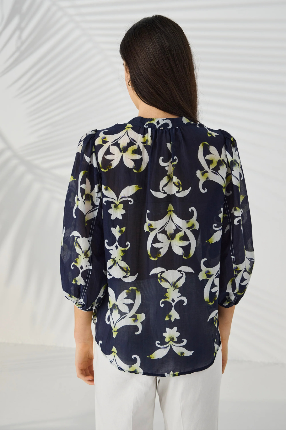 Lania the Label Montage Shirt in Indigo