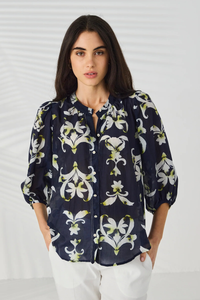 Lania the Label Montage Shirt | Indigo | 4020
