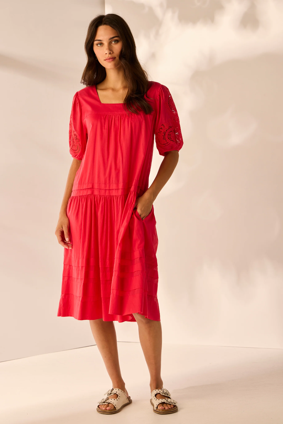 Lania the Label Thorn Dress in Cherry