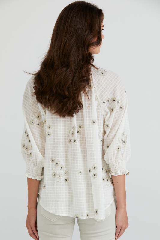 Lania the Label Flora Shirt in White