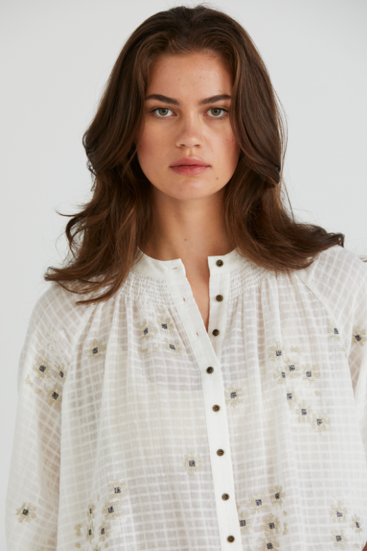 Lania the Label Flora Shirt in White
