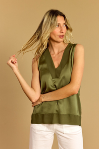 Lauren Vidal Aspen Tank Top | Pistachio