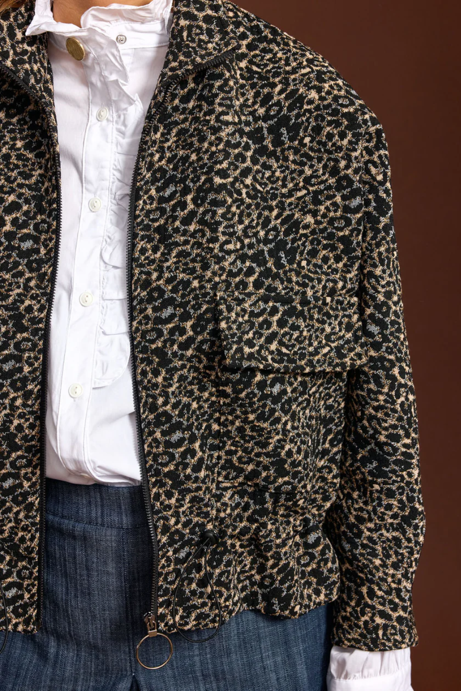 Lauren Vidal Bilow Jacquard Short Jacket 
