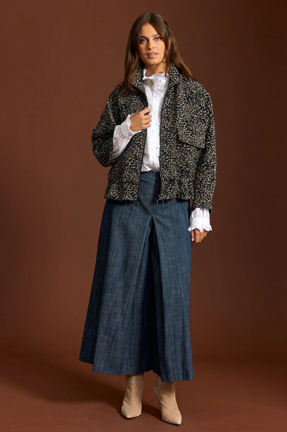 Lauren Vidal Bilow Jacquard Short Jacket 