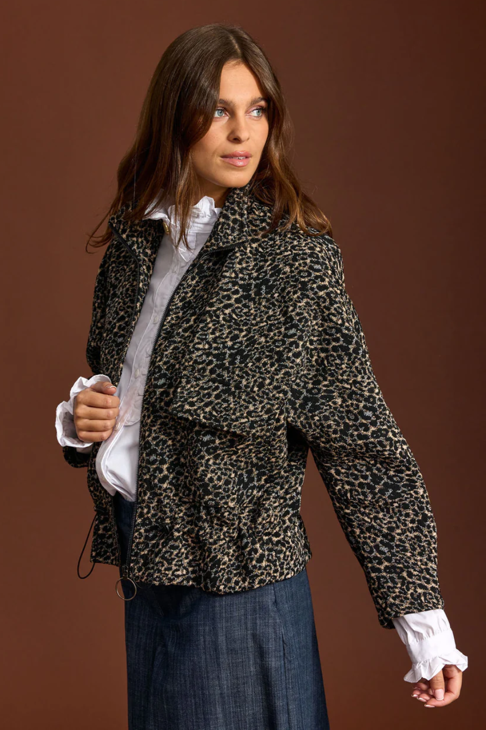 Lauren Vidal Bilow Jacquard Short Jacket 