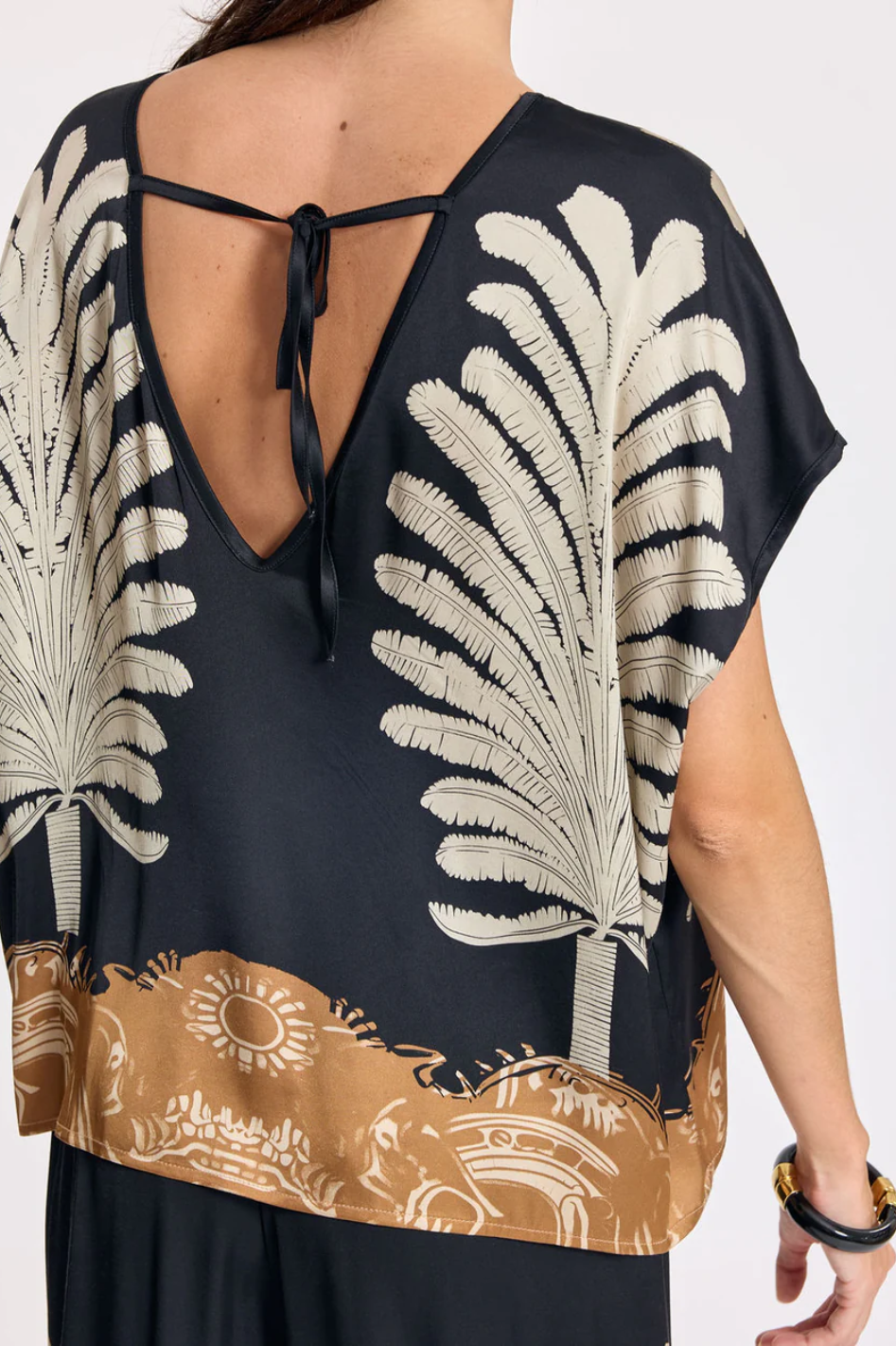 Lauren Vidal Cara Tie Top