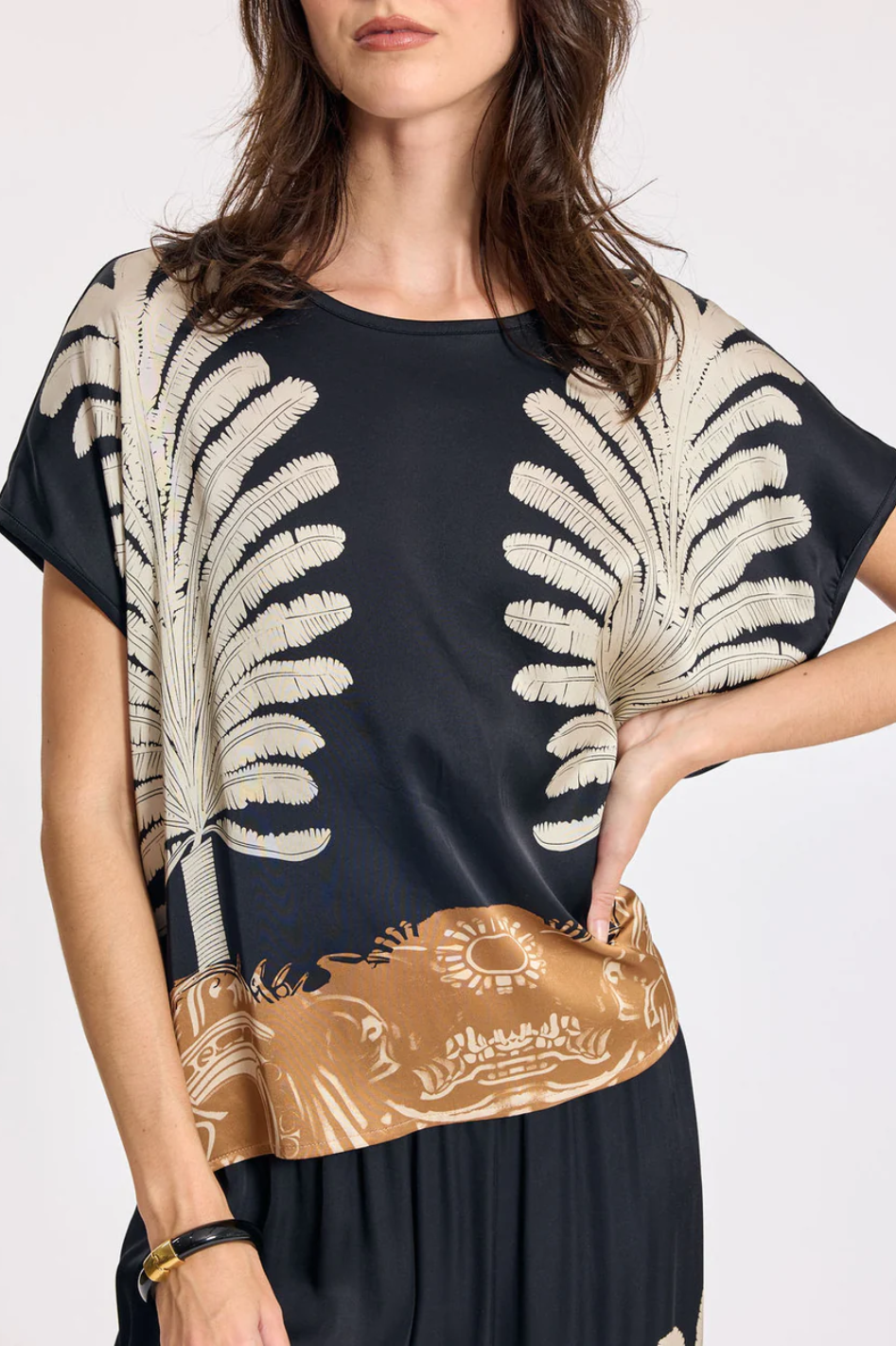 Lauren Vidal Cara Tie Top