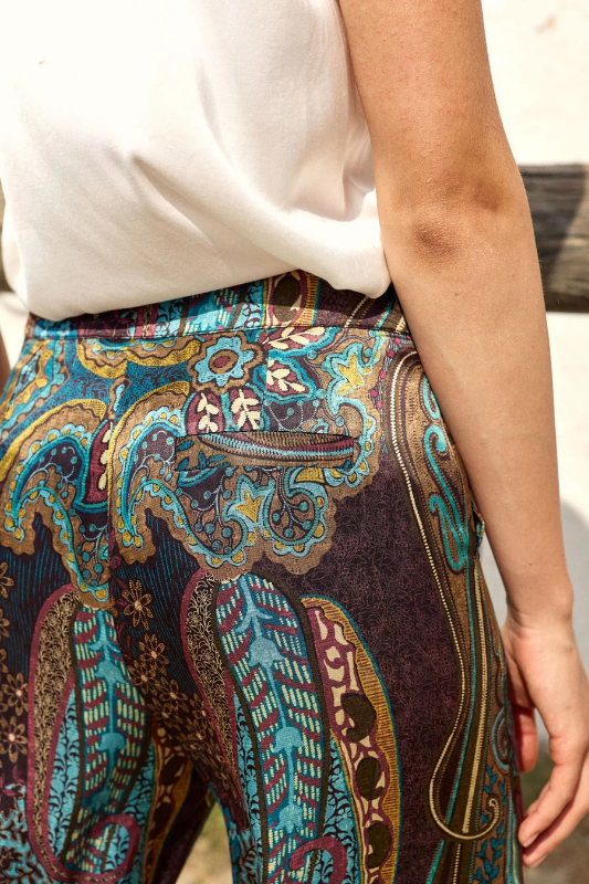 Lauren Vidal Carlo Cashmere Print Pants | Lutetia