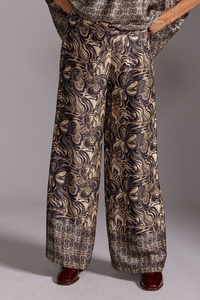 Lauren Vidal Charly Fluid Printed Pants | Beige