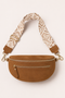 Lauren Vidal Elda Double Zip Bag in Camel