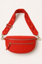 Lauren Vidal Elda Double Zip Bag in Red