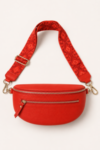 Lauren Vidal Elda Double Zip Bag | Red