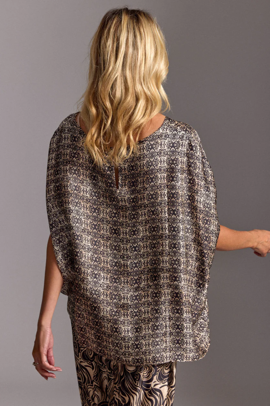 Lauren Vidal Indra Printed Crop Top 
