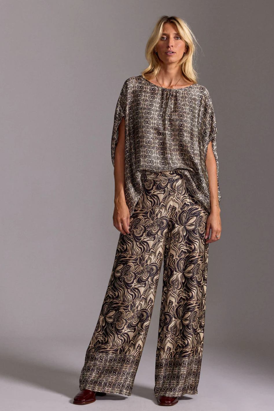 Lauren Vidal Charly Fluid Printed Pants