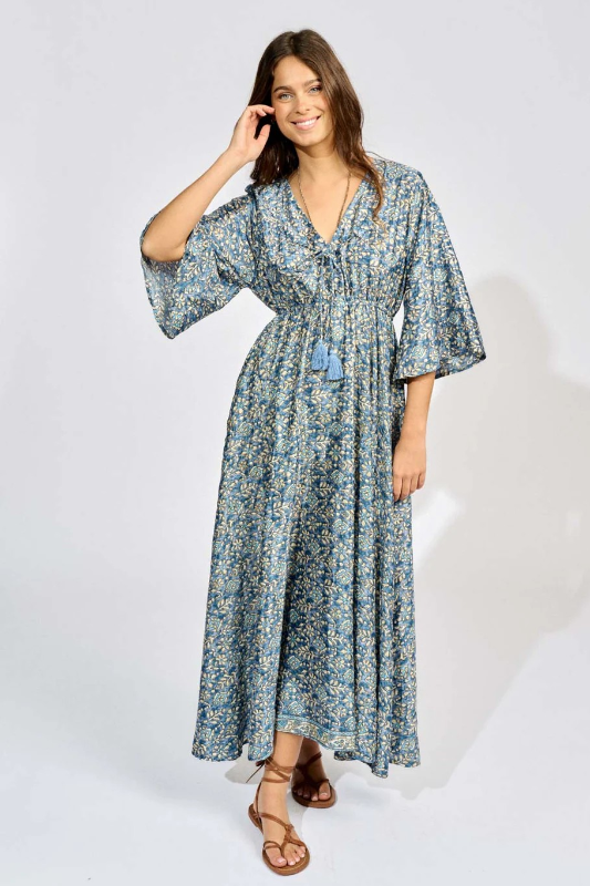 Lauren Vidal Kylan Printed Long Dress | Matera