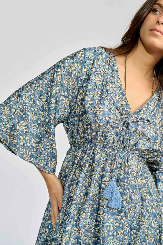Lauren Vidal Kylan Printed Long Dress | Matera