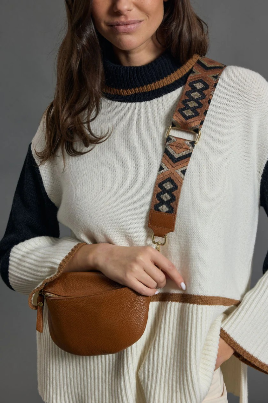 Lauren Vidal Lolita Leather Bag | Camel 1
