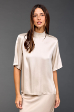 Load image into Gallery viewer, Lauren Vidal Mattie High Neck Top | Cream
