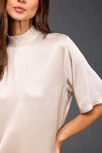 Load image into Gallery viewer, Lauren Vidal Mattie High Neck Top | Cream
