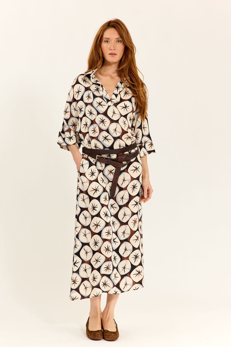 Lauren Vidal Nof Long Printed Dress 