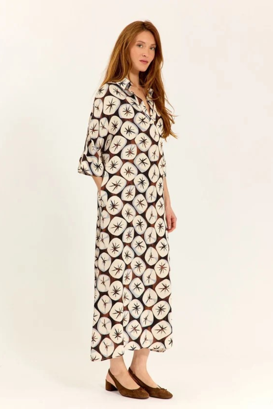 Lauren Vidal Nof Long Printed Dress 