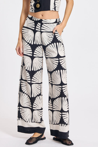 Lauren Vidal Salem Pant | Noir/Ecru