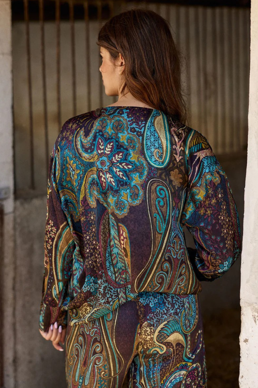 Lauren Vidal Suri Cashmere Printed Shirt | Lutetia