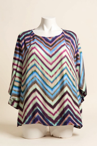 Lauren Vidal Talia Zig Zag Top