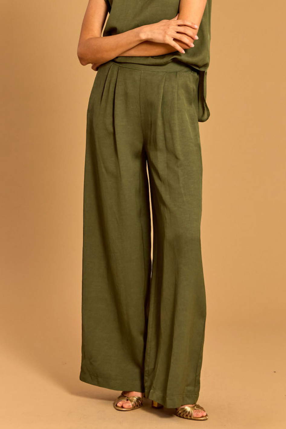 Lauren Vidal Wilma Fluid Pant in Pistachio