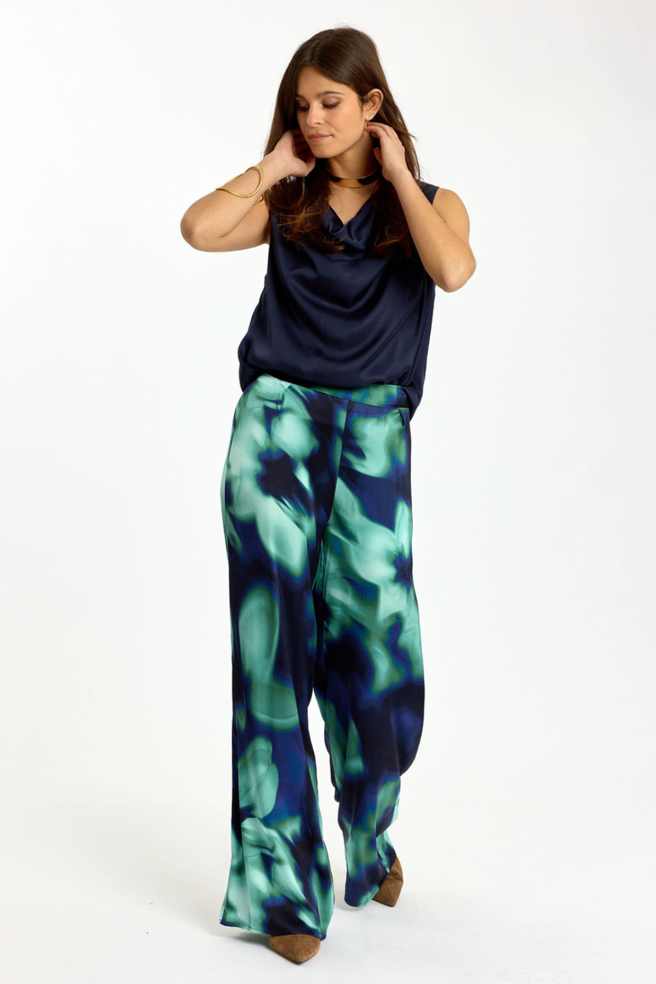 Lauren Vidal Yuka Fluid Printed Pant 
