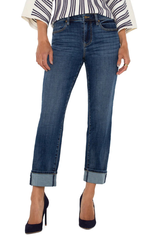 Liverpool Marley Girlfriend Cuffed Jean | Rushland