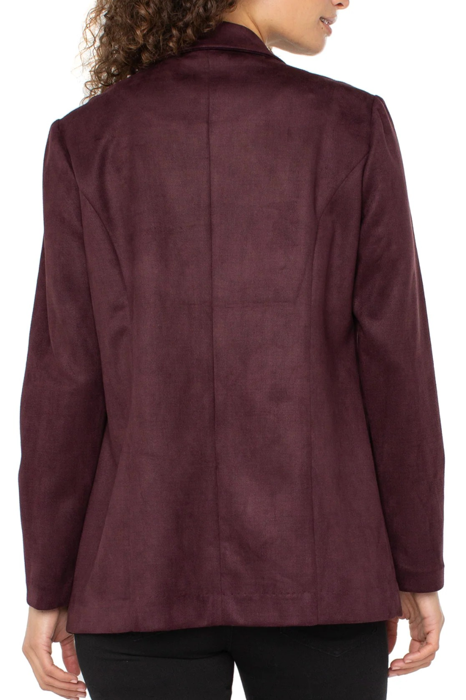 Liverpool Boyfriend Blazer in Dark Oxblood