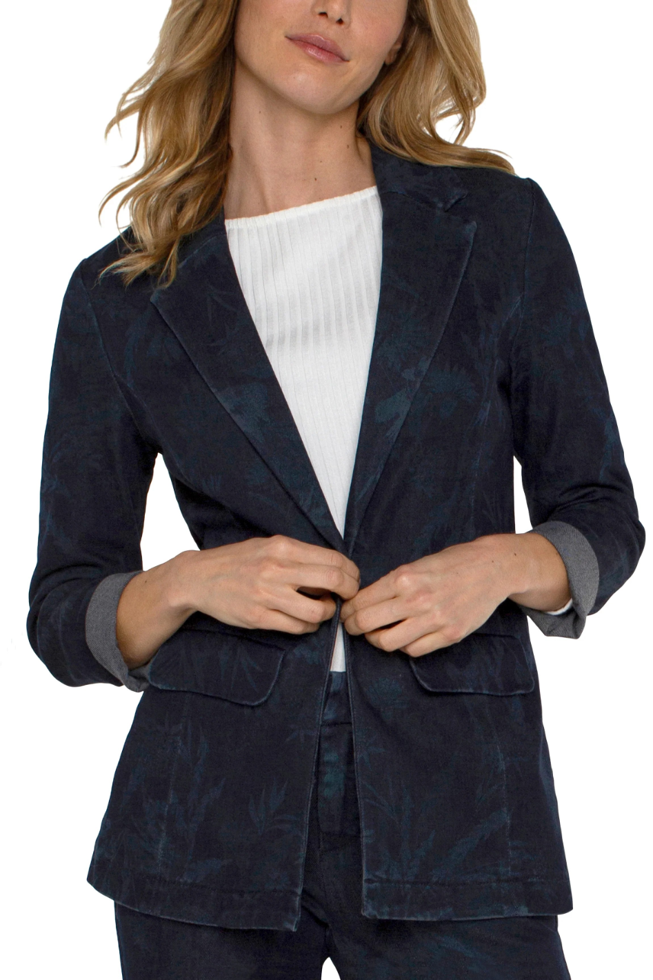 Liverpool Boyfriend Blazer in Shadow Floral
