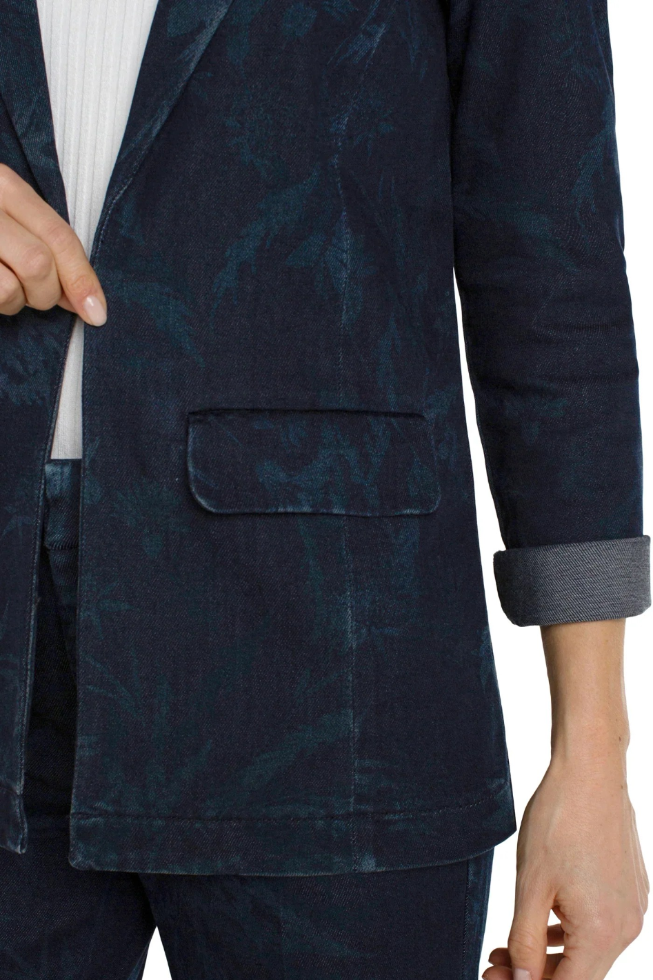 Liverpool Boyfriend Blazer in Shadow Floral