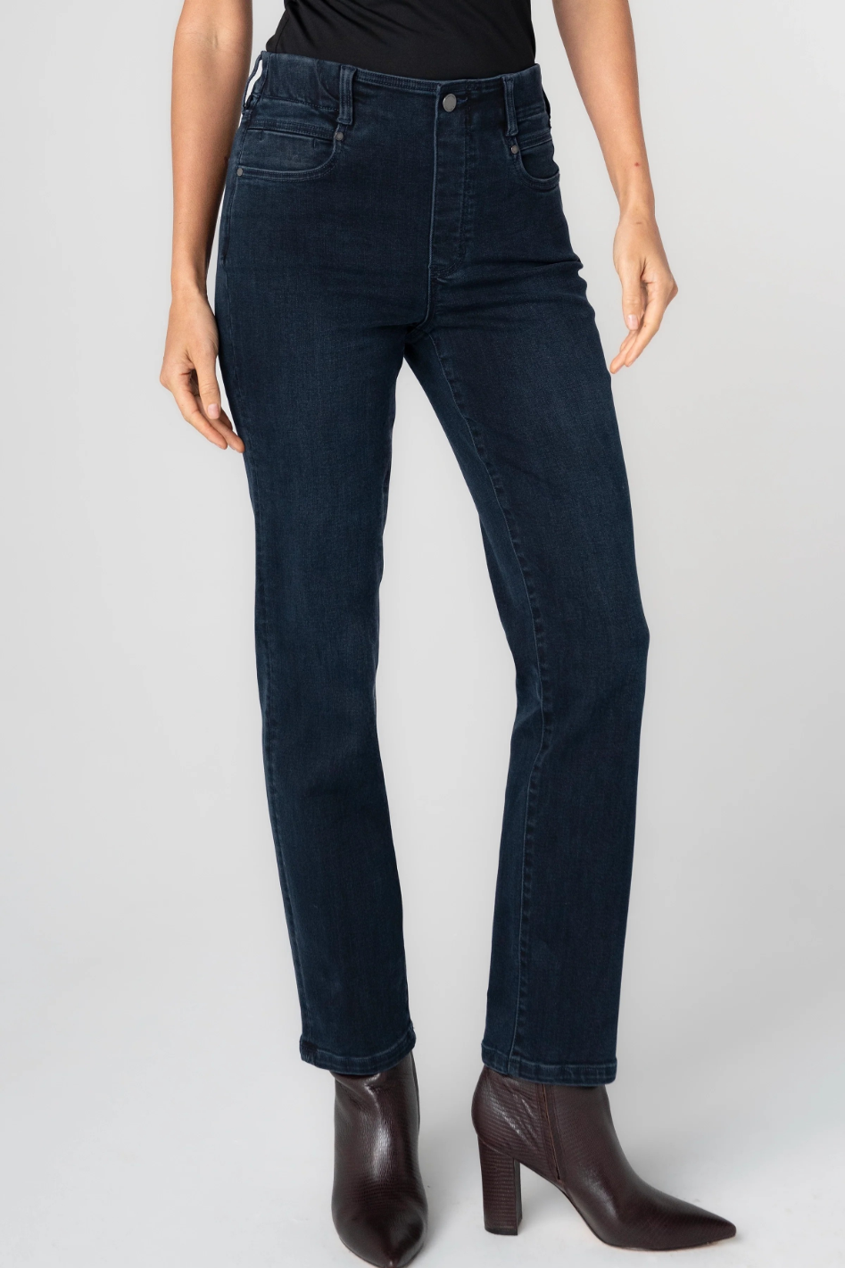 Liverpool LA Jean Glider Slim | Dark Denim | Raven Wing | LM2401DS