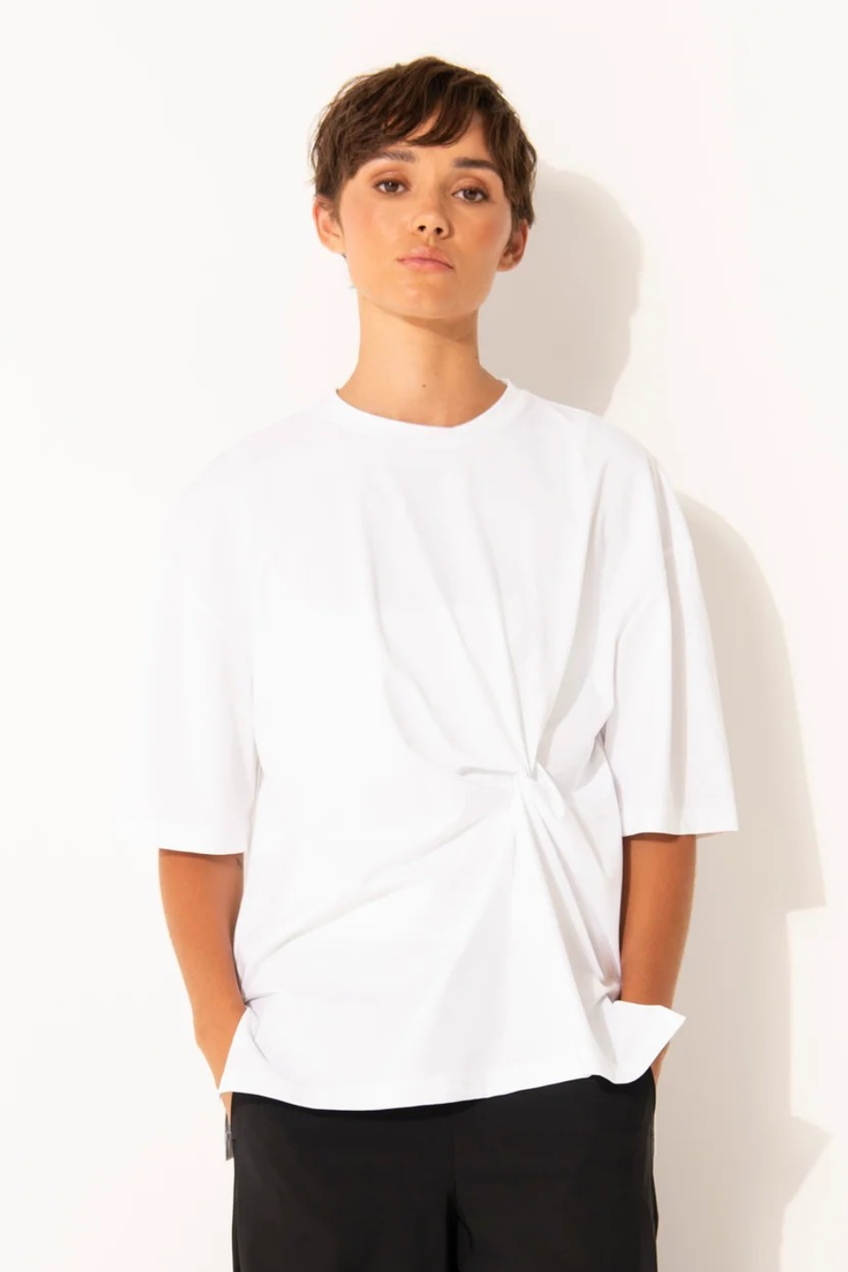 Lounge The Label Ajaccio Top in White 