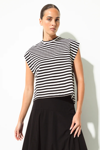 Lounge The Label Comporta Top | Black/White Stripe | 30202