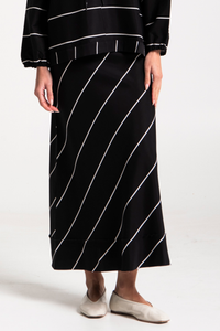 Lounge The Label Maia Skirt | Stripe | 70044