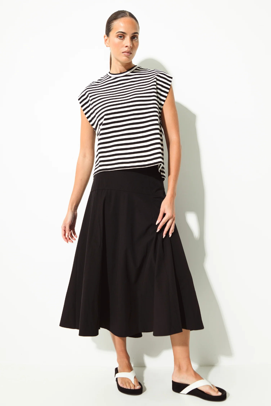 Lounge The Label Comporta Top | Black/White Stripe | 30202