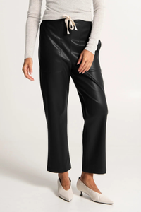 Lounge the Label Sian Faux Leather Luxe Pant | Black | 60119