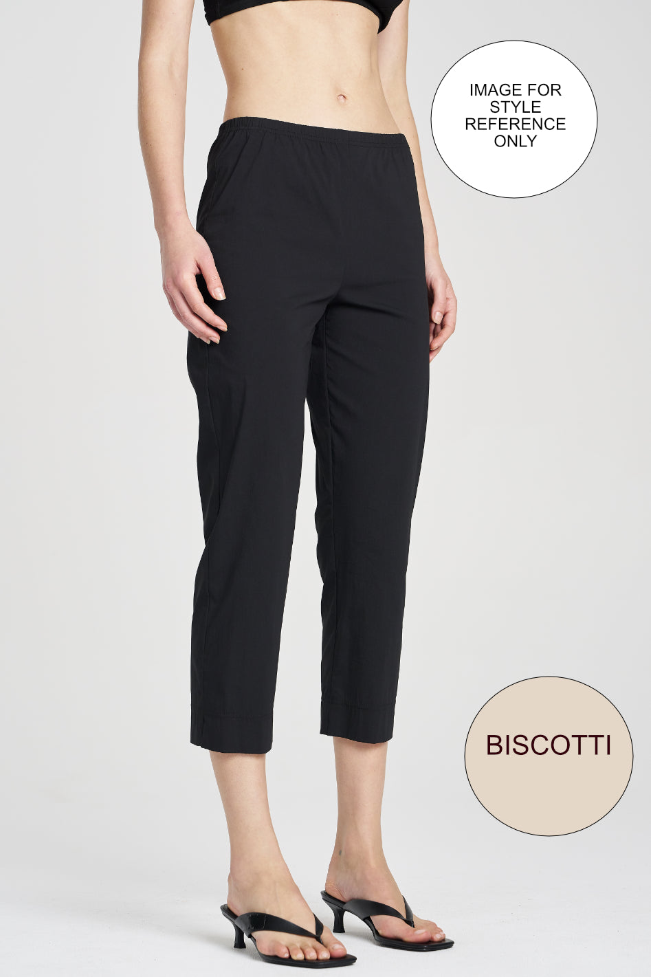 Mela Purdie Cropped Pant | Microprene | Biscotti