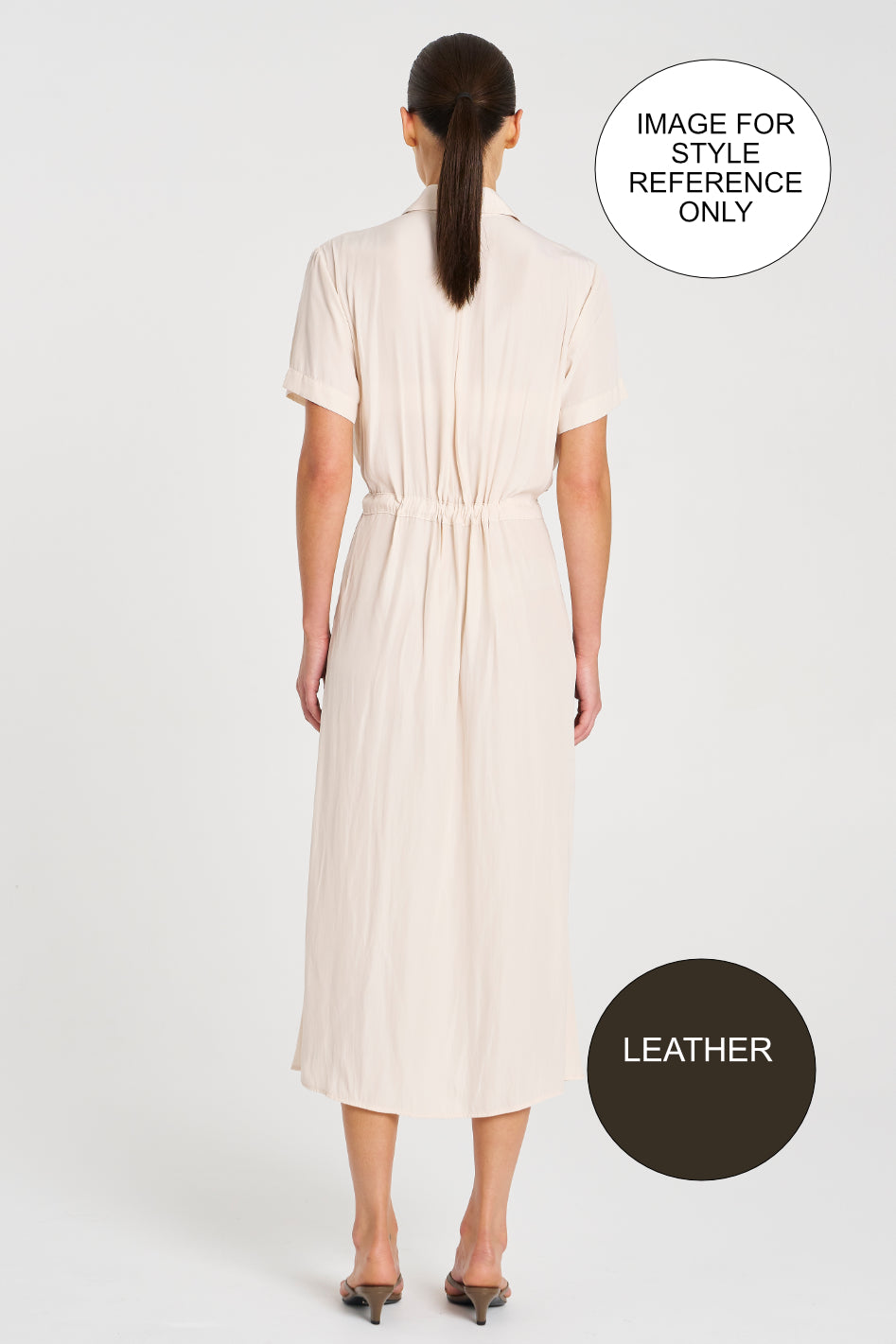 Mela Purdie Draw Waist T Dress | Mache | Leather