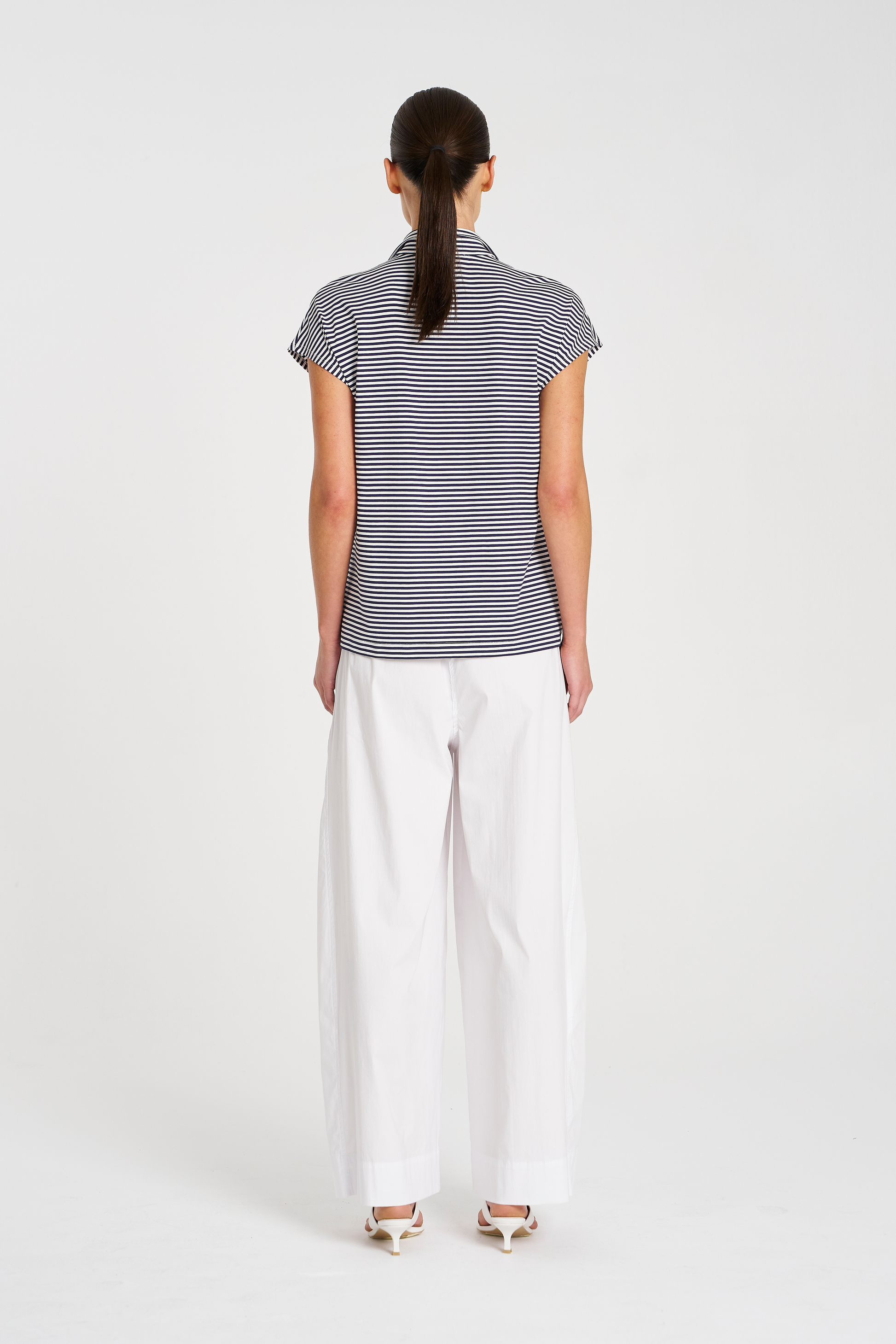 Mela Purdie Henley Tank in Saddle/White