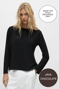 Mela Purdie Long Sleeve Powder Boater | Powder Knit | Java