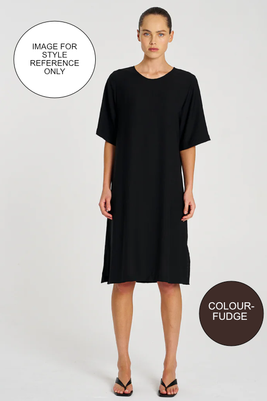 Mela Purdie Plaza Dress in Mache Fudge