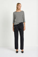 Load image into Gallery viewer, Mela Purdie Relaxed Boat Neck in Bevel Stripe Knit
