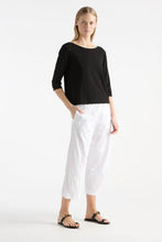 Load image into Gallery viewer, Mela Purdie Relaxed Boat Neck in Black Matte Jersey
