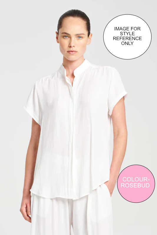 Mela Purdie Soft Stand Shirt in Mache Rosebud
