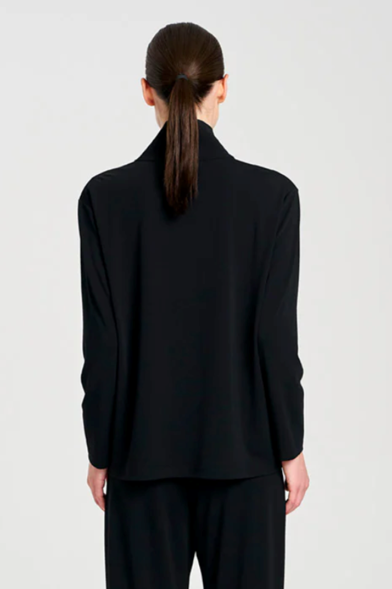 Mela Purdie Zip Front Sweater | Powder Knit | True Navy