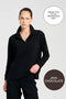 Mela Purdie Zip Front Sweater | Powder Knit | Java